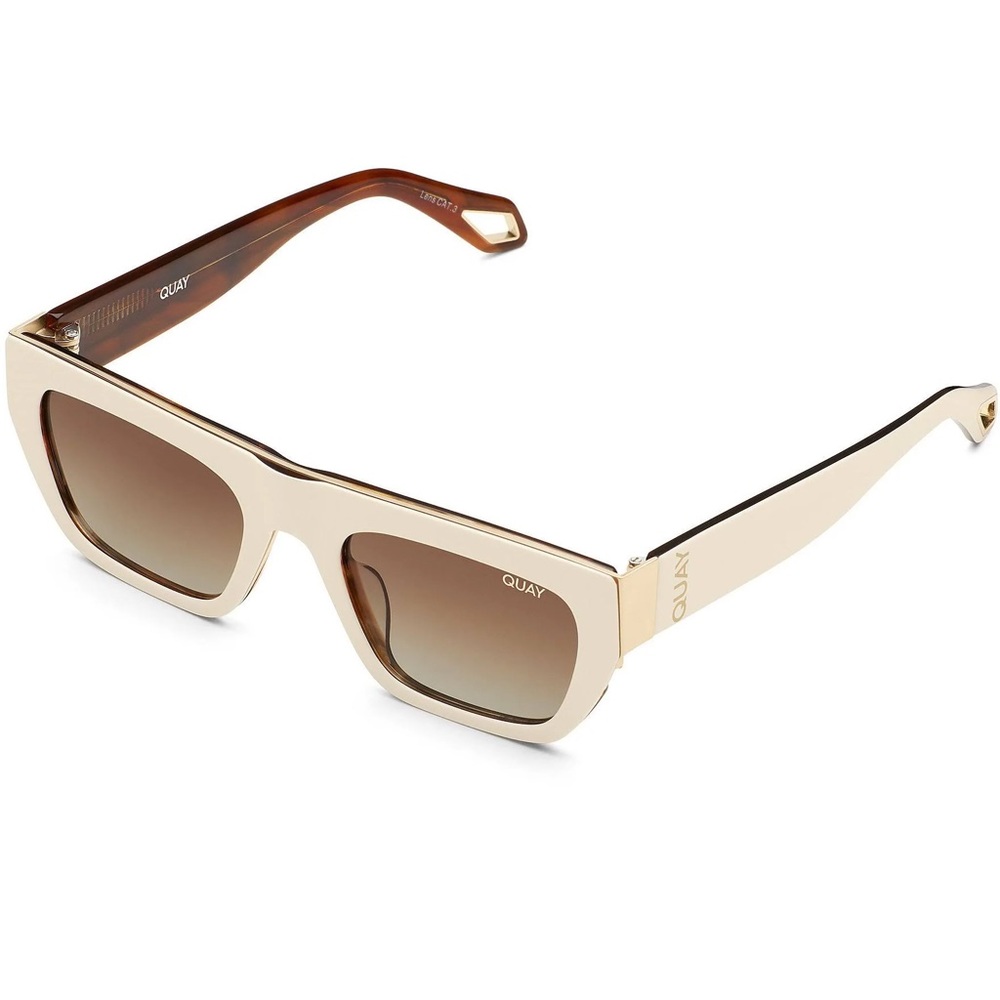 Quay Australia Unisex Dollar Signs 56mm Rectangle Sunglasses - Picture 1 of 6
